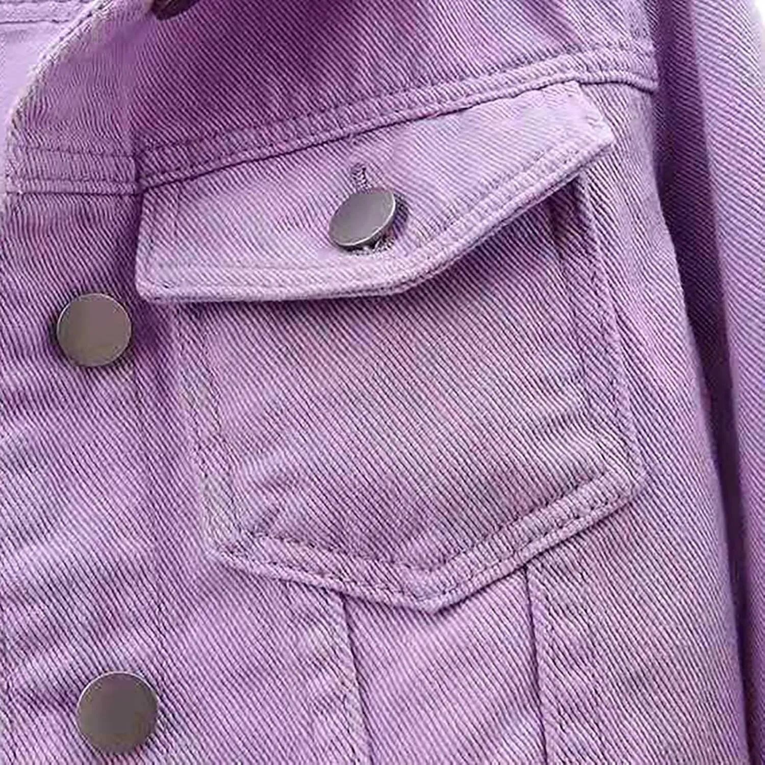 Womens 3/4 Sleeve Short Denim Jacket Plus Size, Basic Lapel Button Down Cropped Casual Jean Jackets Trucker Coats