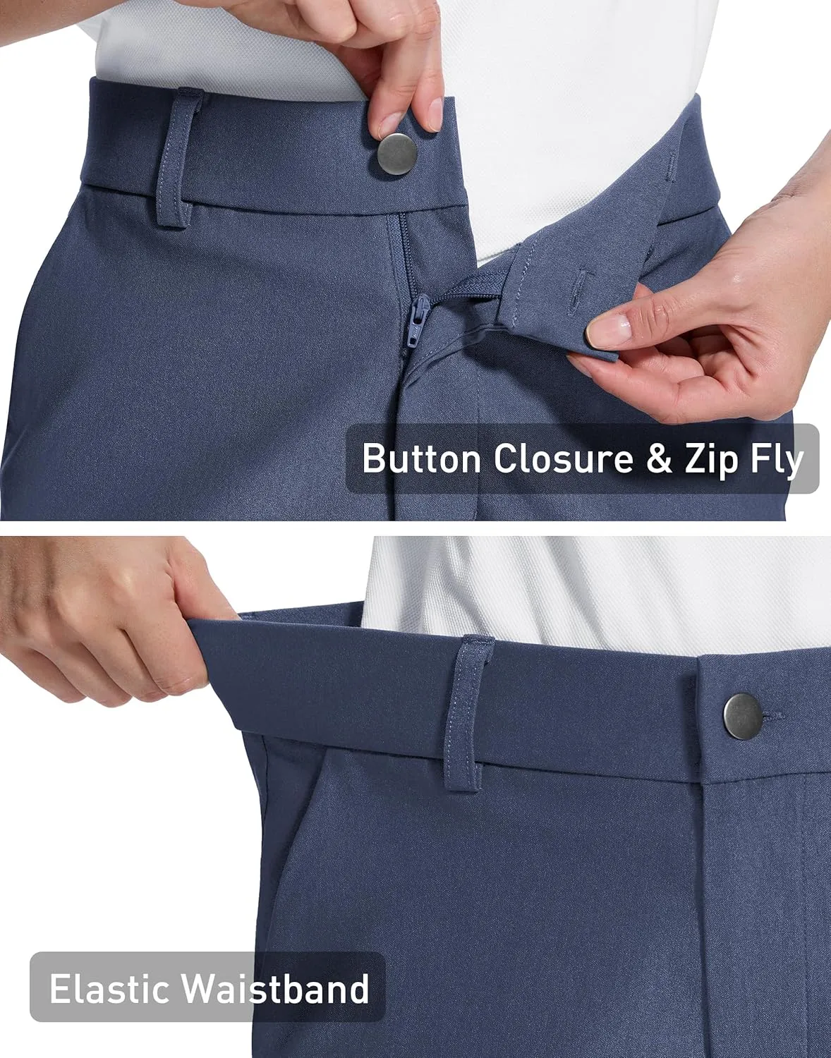Womens 5" Golf Hiking Shorts with Pockets Quick Dry Stretchy Shorts for Women Mid Rise Dressy Work Casual Summer