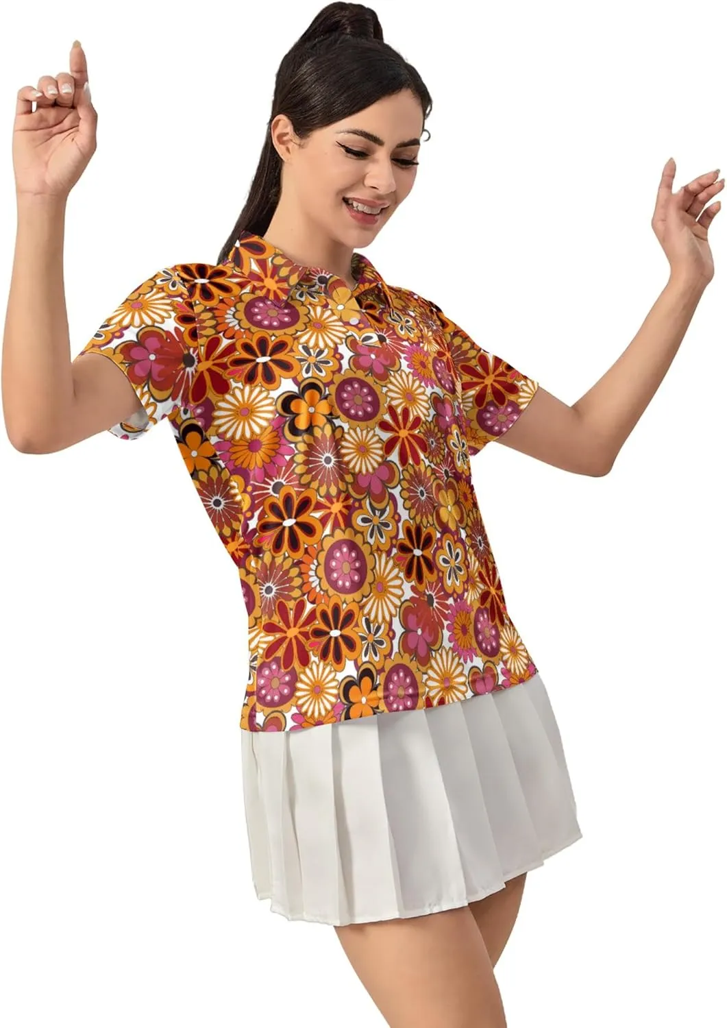 Women's Golf Shirt Moisture Wicking Quick Dry Polo Shirts Golf Outfits Golfer Gifts Ladies Polo Shirts
