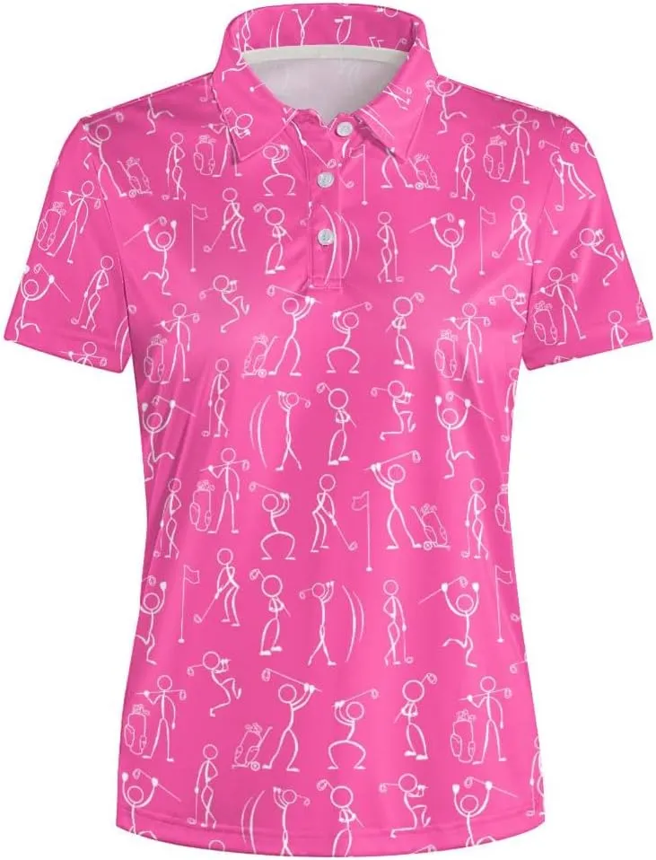 Women's Golf Shirt Moisture Wicking Quick Dry Polo Shirts Golf Outfits Golfer Gifts Ladies Polo Shirts