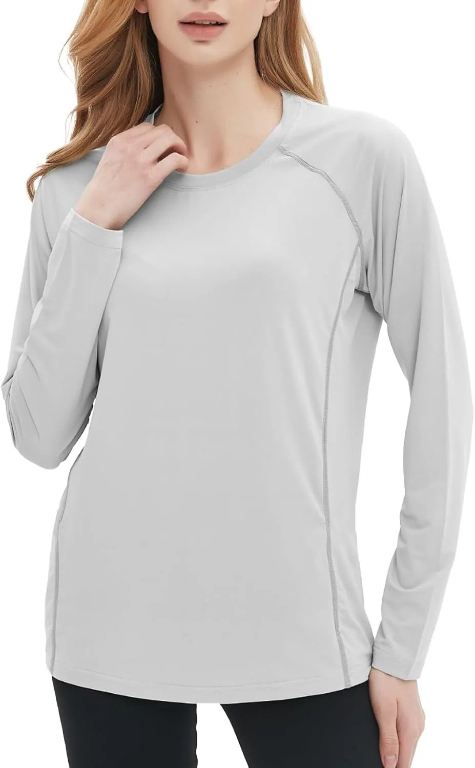 Women's Rash Guard Long Sleeve Shirt UPF 50  Sun UV Protection Quick Dry Swim Shirt Yoga Running Hiking Gym Tee Top