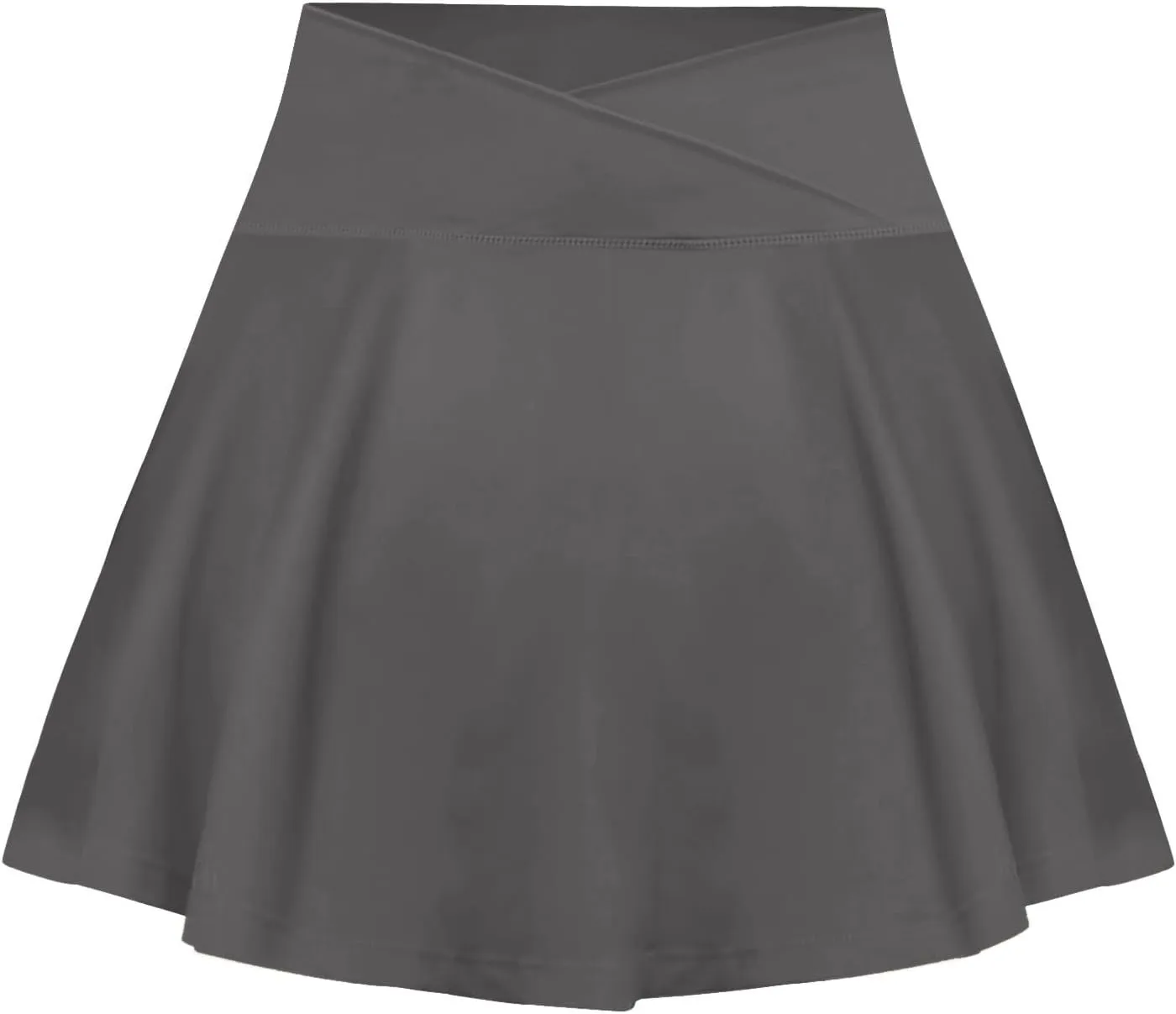 Womens Tennis Skirts High Waisted Cross Waist Skirts Built-in Shorts Athletic Workout Golf Running Skorts with Pockets