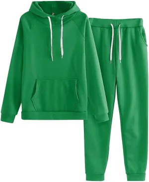 Women's Two Piece Outfits Set Long Sleeve V Neck Clothes Sweatshirt Pullover Tops Wide Leg Pants Sets