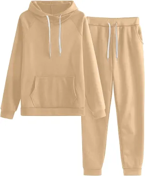 Women's Two Piece Tracksuit Long Sleeve Crewneck Vintage Button Down Sweatshirt with Jogger Pants 2