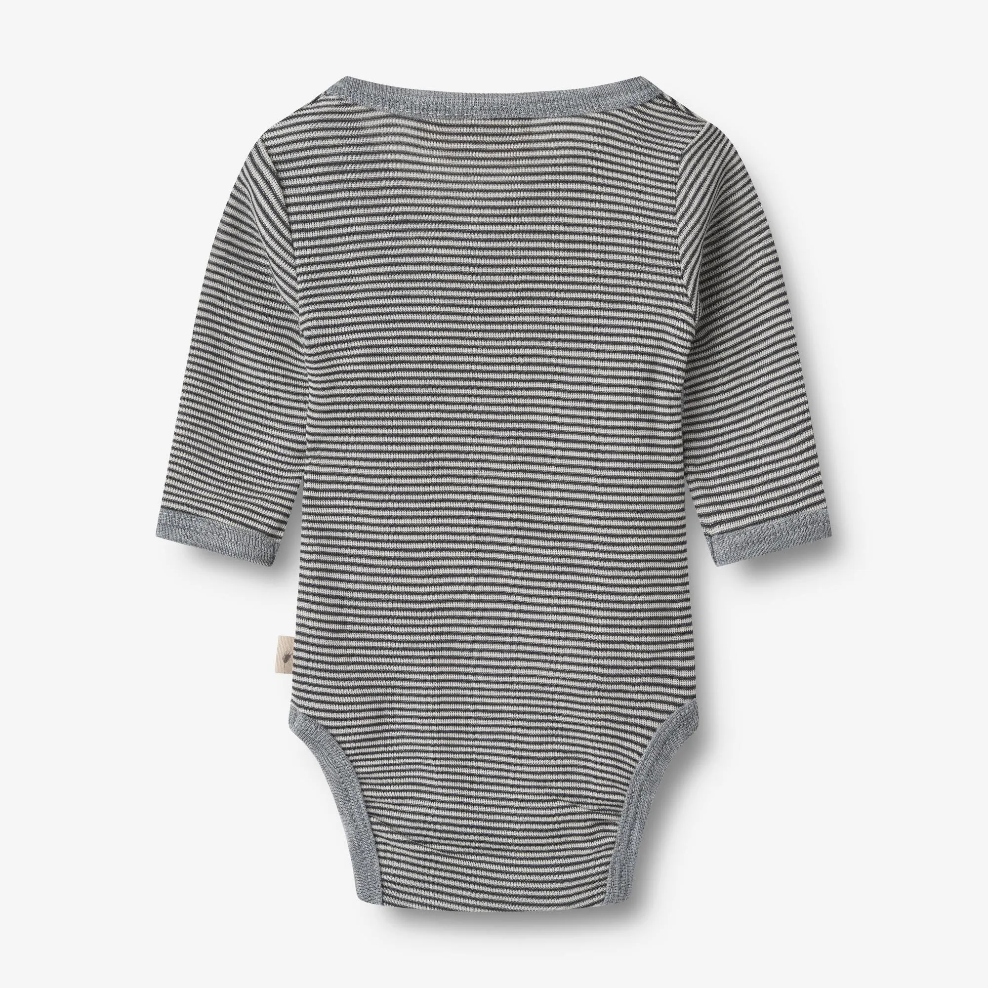 Wool Body L/S Willow - navy stripe