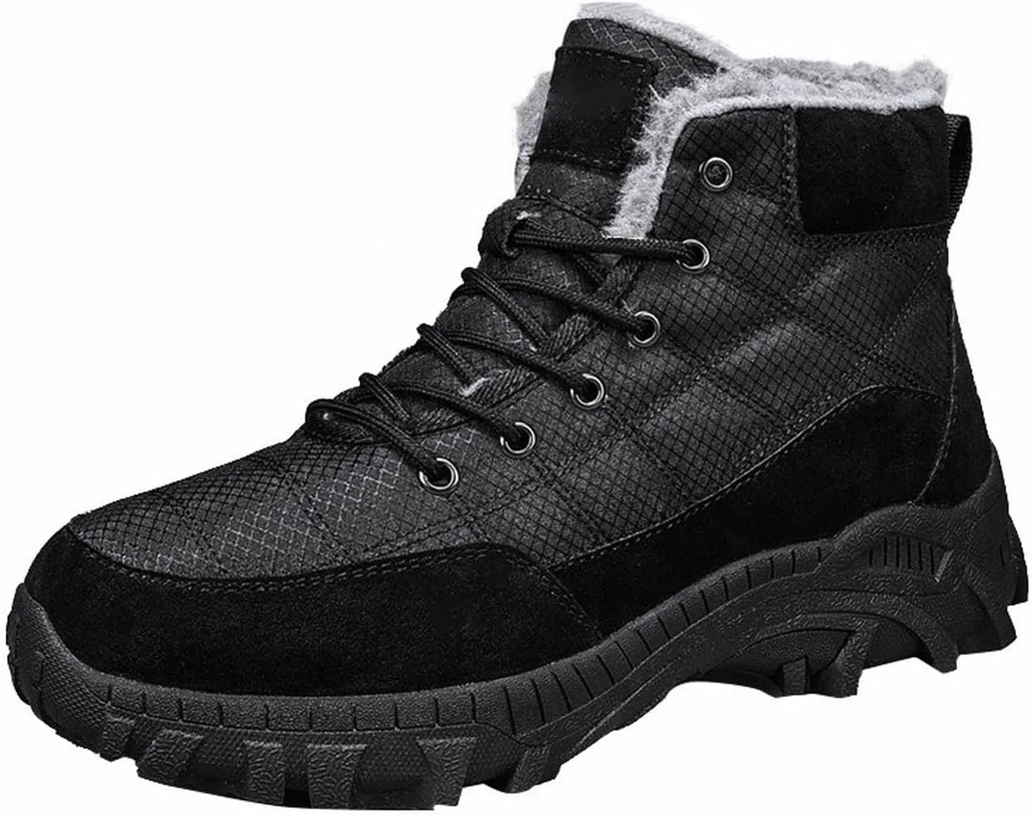 Work Boots for Men Slip On Hiking Sneakers Shoes Warm Working Shoes for Women Waterproof Waterproof Outdoor Shoes Leather Comfortable Hike Grounded Footwear