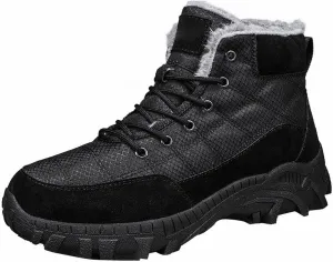 Work Boots for Men Slip On Hiking Sneakers Shoes Warm Working Shoes for Women Waterproof Waterproof Outdoor Shoes Leather Comfortable Hike Grounded Footwear