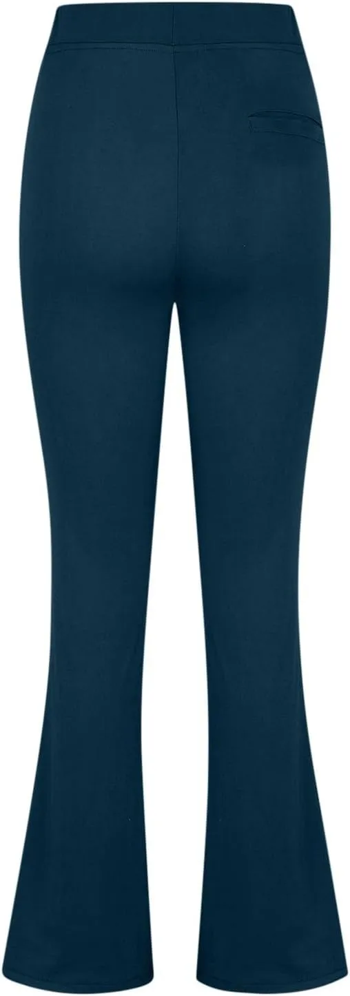 Work Pants for Women 2025 High Waist Stretch Comfy Dressy Flare Long Pants Casual Pull On Office Business Trousers