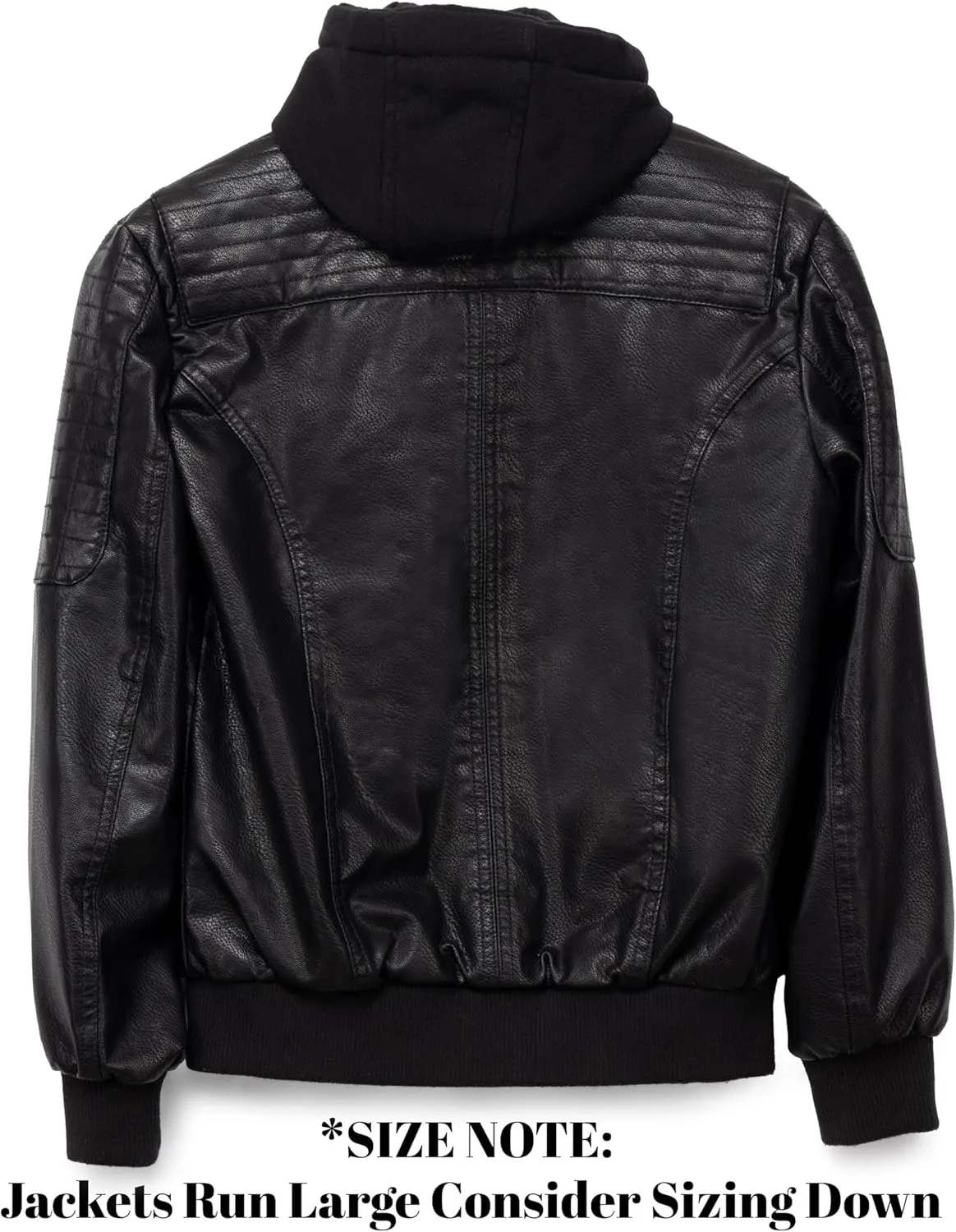 X RAY Teen Faux Leather Jacket for Fall & Winter (S - XL), Kids Outerwear Coat, Motorcycle PU Leather Jacket for Boys