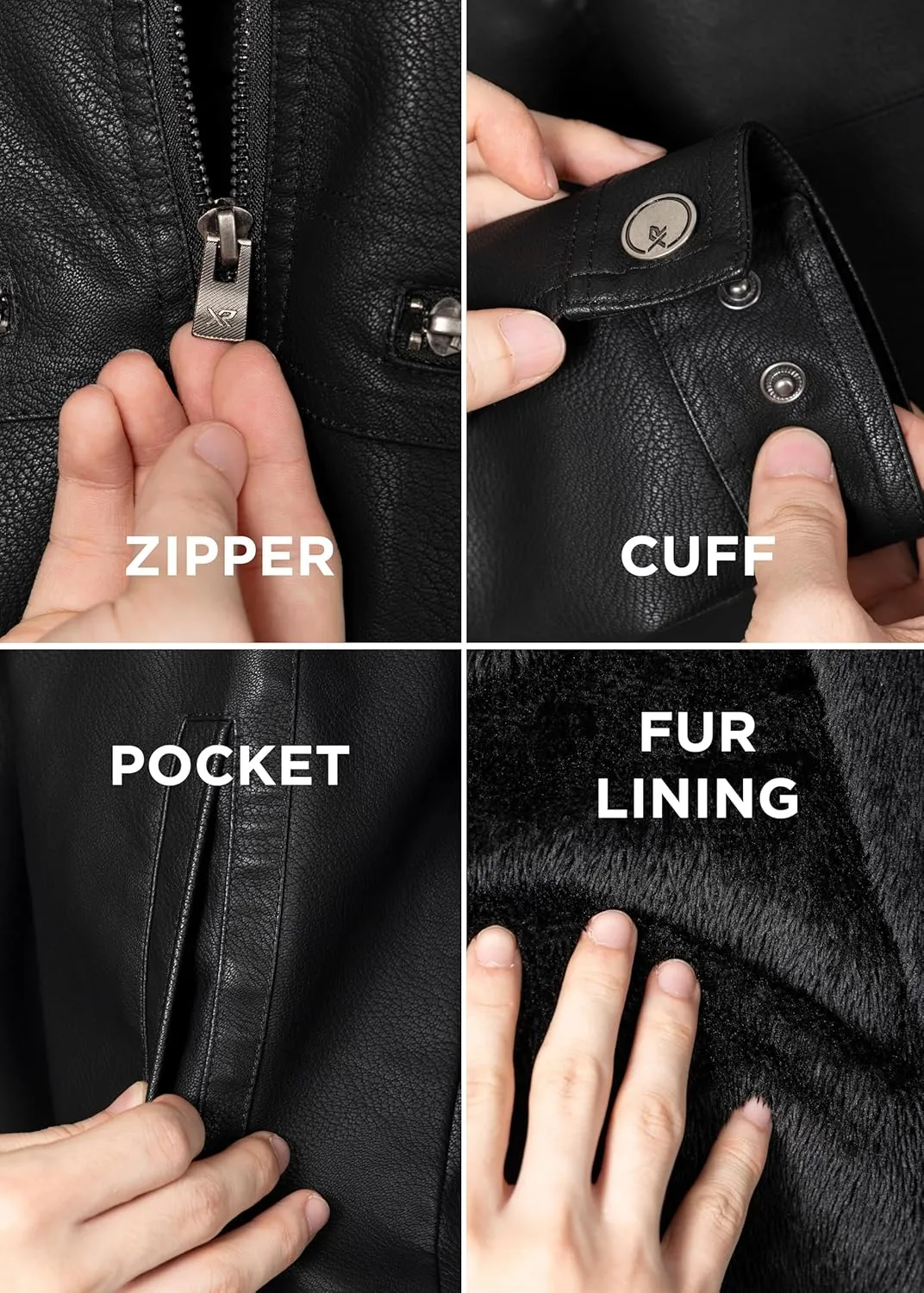 X RAY Teen Faux Leather Jacket for Fall & Winter (S - XL), Kids Outerwear Coat, Motorcycle PU Leather Jacket for Boys