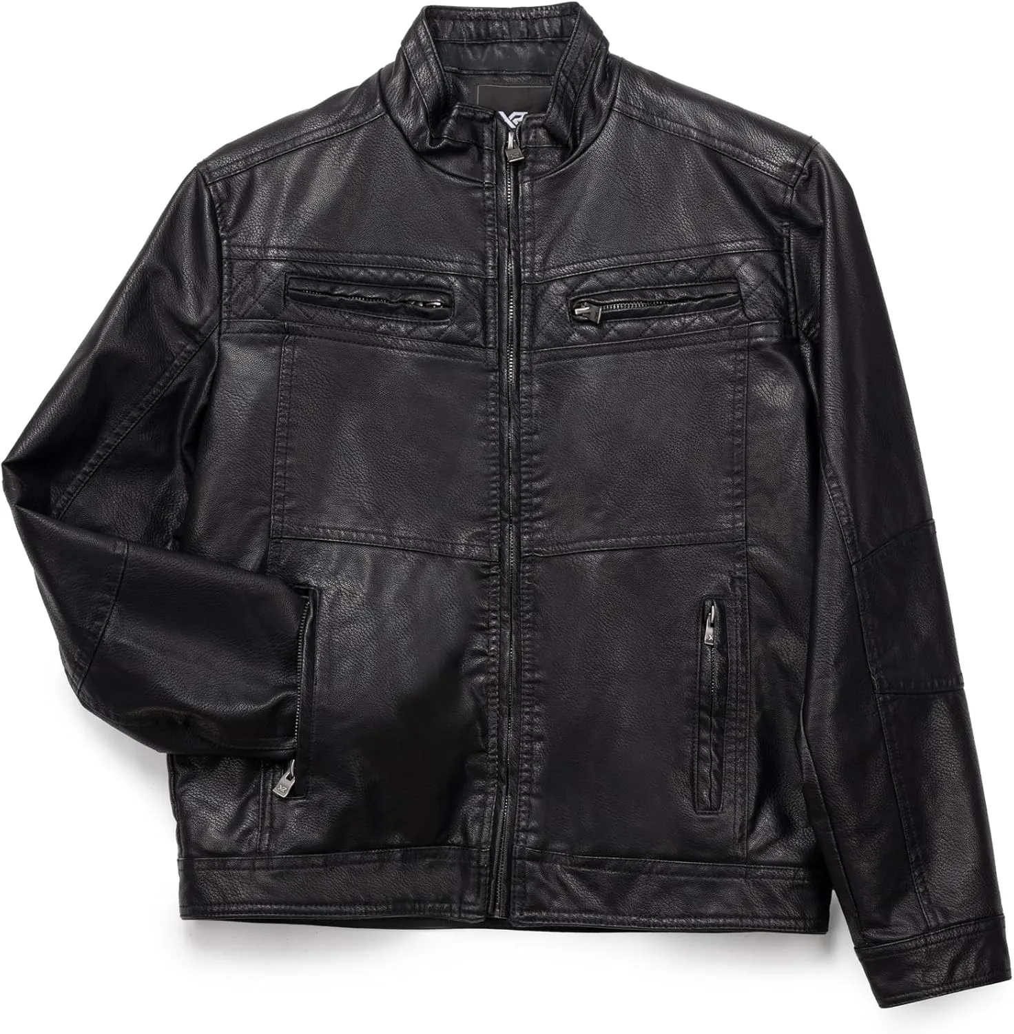 X RAY Teen Faux Leather Jacket for Fall & Winter (S - XL), Kids Outerwear Coat, Motorcycle PU Leather Jacket for Boys