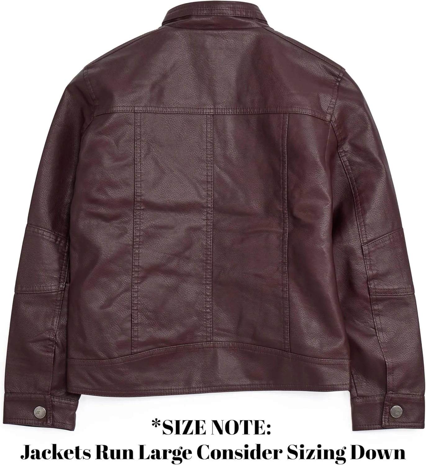 X RAY Teen Faux Leather Jacket for Fall & Winter (S - XL), Kids Outerwear Coat, Motorcycle PU Leather Jacket for Boys