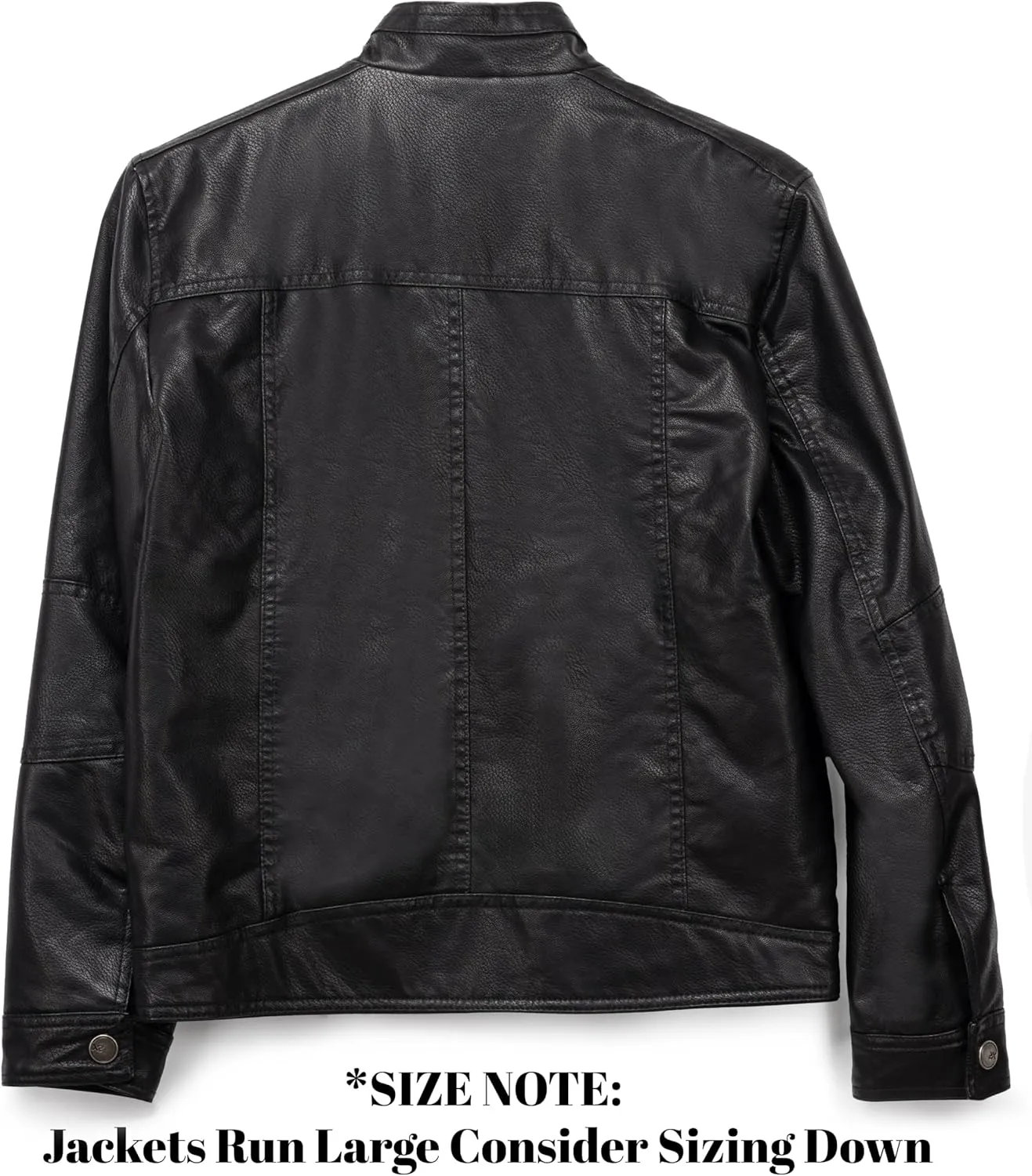 X RAY Teen Faux Leather Jacket for Fall & Winter (S - XL), Kids Outerwear Coat, Motorcycle PU Leather Jacket for Boys