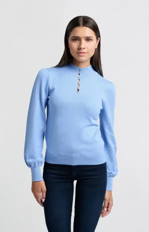 Yaya Frankie Sweater - Bel Air Blue