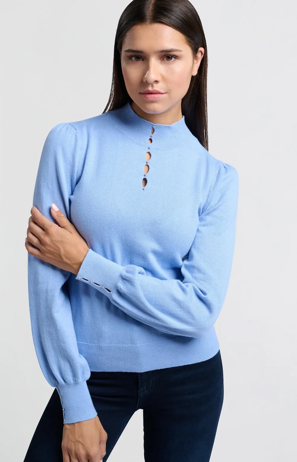 Yaya Frankie Sweater - Bel Air Blue