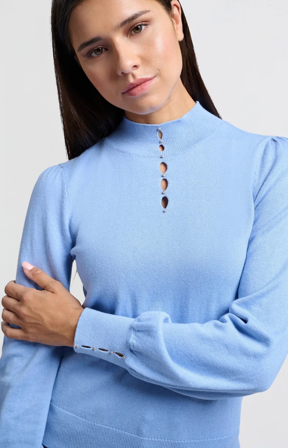 Yaya Frankie Sweater - Bel Air Blue