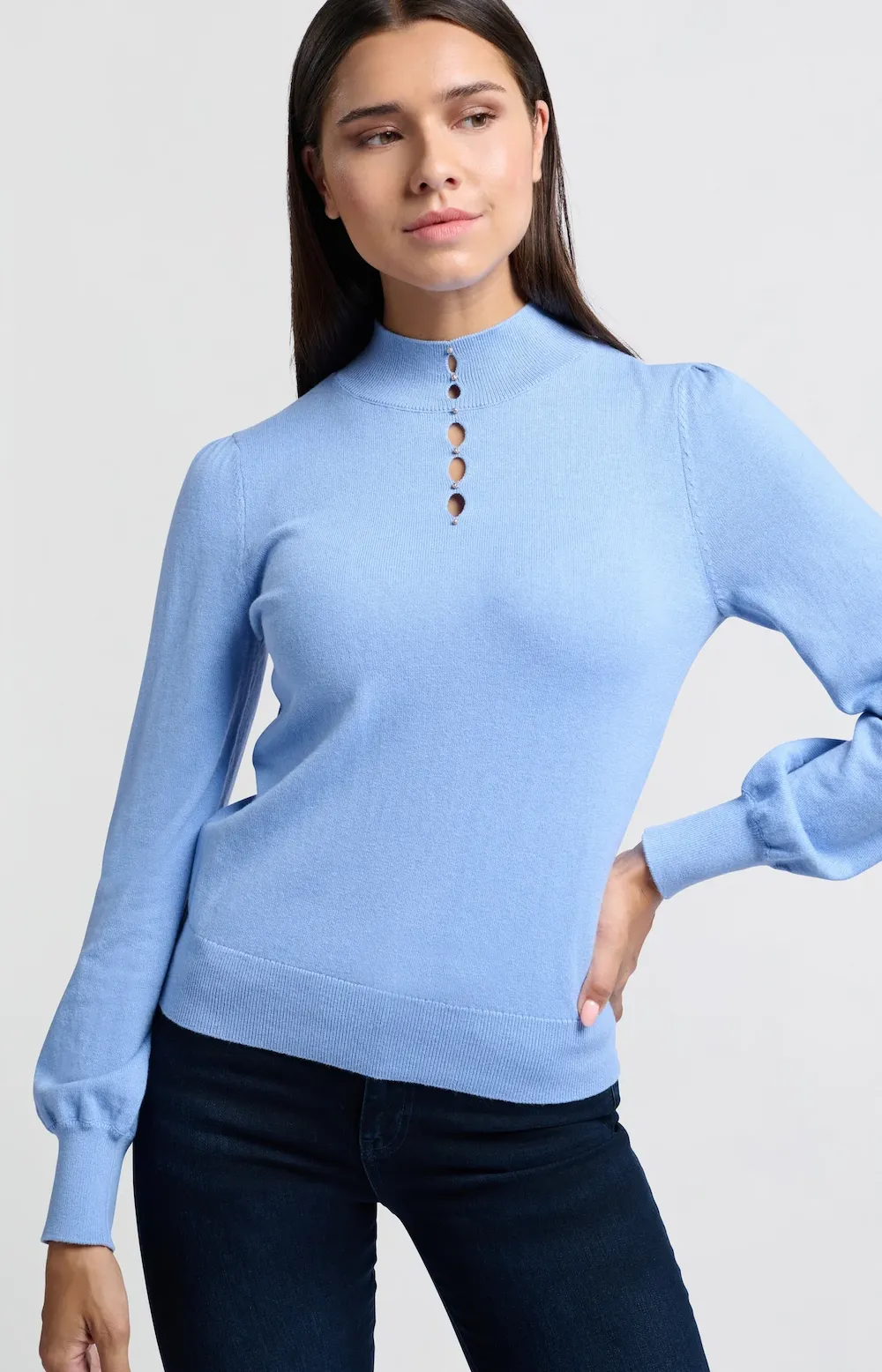 Yaya Frankie Sweater - Bel Air Blue