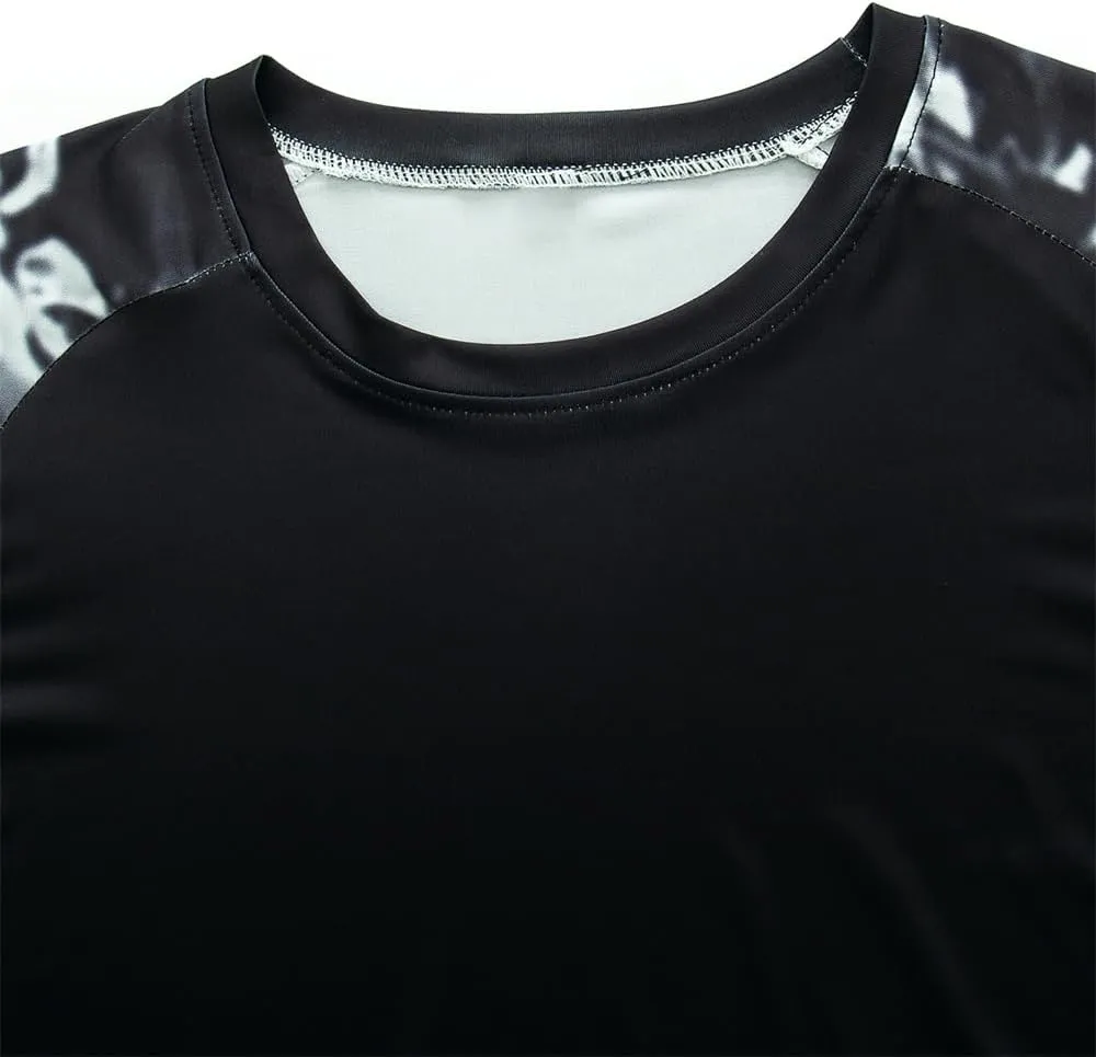 YIBIMOTTO Men's Running T-shirts Long Sleeve Shirt Quick Dry Cooling Sweatshirts UV Protection Fishing Tops