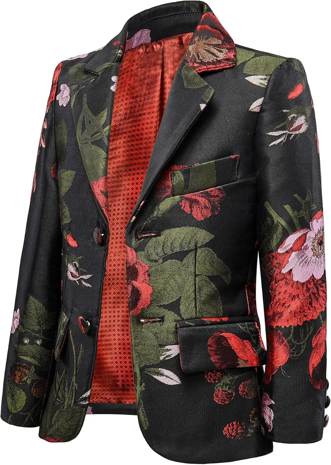 YuanLu Boys Suit Jacket Formal Dress Jacket Slim Fit Sport Coat for Kids