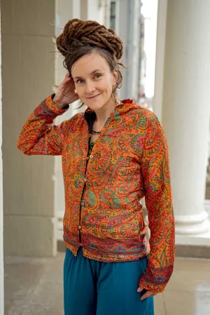 Zijden jacket- gevoerd jasje met fleece- Alma