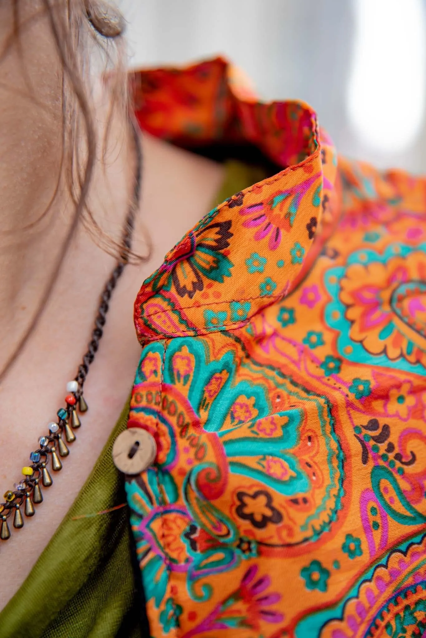 Zijden jacket- gevoerd jasje met fleece- Alma