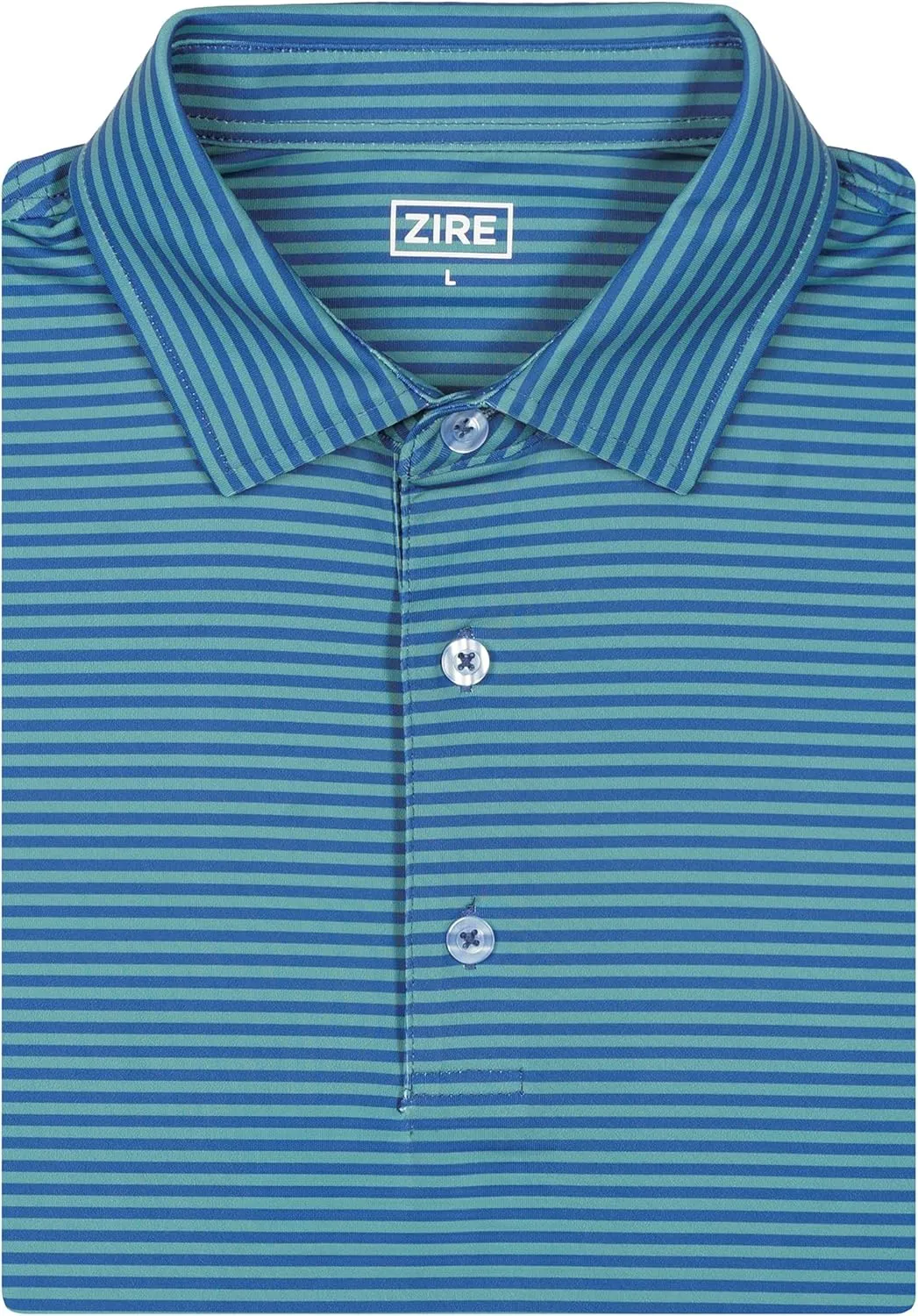ZIRE Golf Men's Performance Polo | Dry Fit Short Sleeve Shirt | Moisture-Wicking Golf Shirt for Men | UPF 50  | 4-Way Stretch